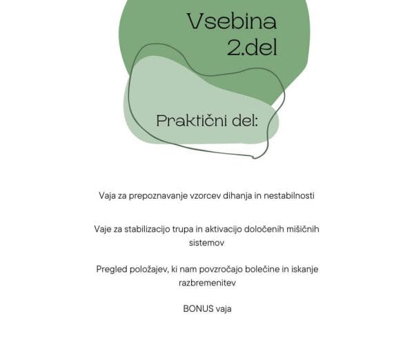 Predavanje Drža in bolečine v hrbtenici - uvod v fascije