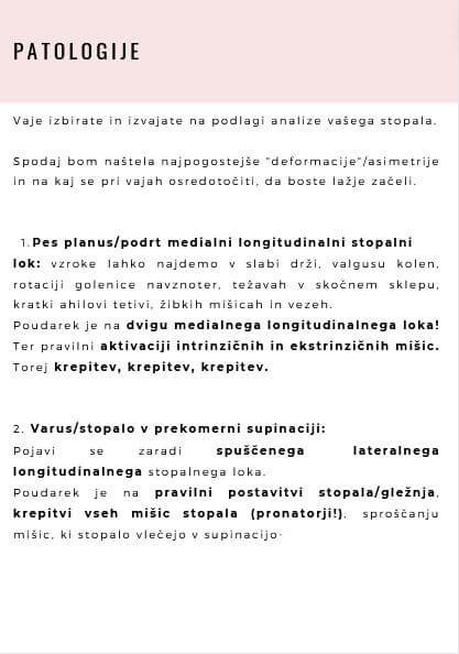 PRIROČNIK: Funkcionalna stopala video + pdf priročnik z vajami