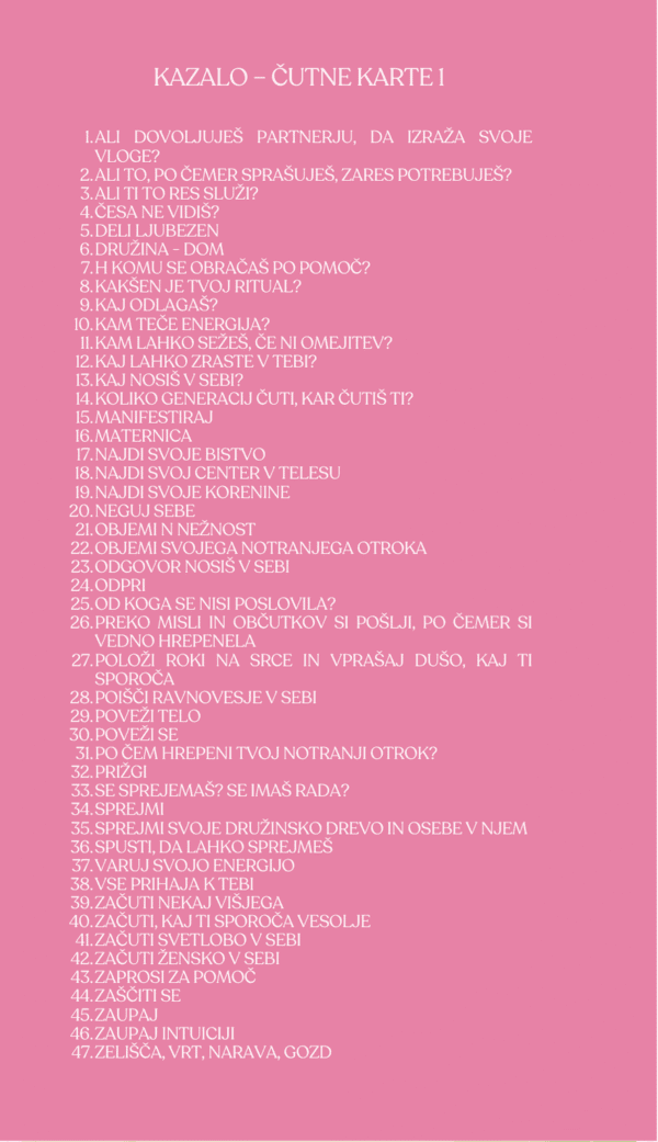 Čutne karte 1 – online PDF + razširjena knjižica